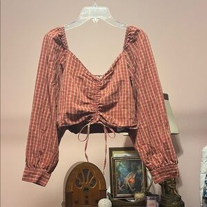 Levi's Rust Striped Blouse